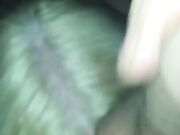 Platinum blonde sucking penis on camera